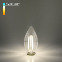 Филаментная светодиодная лампа Свеча 9W 6500K E14 (CW35 прозрачный) BLE1440 - Интернет-магазин LED освещения "АЛЬФА-СВЕТ"
